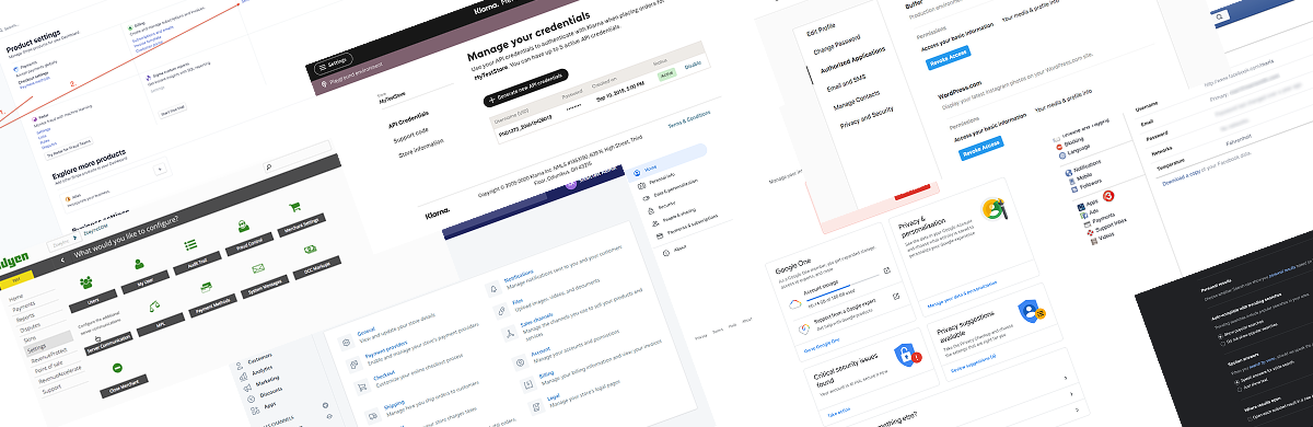 Competitor analysis — settings patterns across the industry