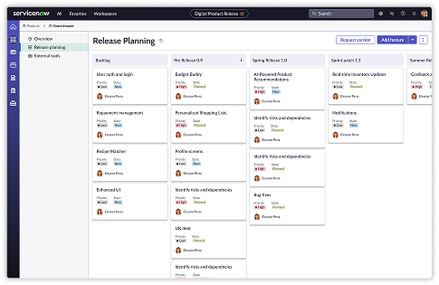 DPR release planning board